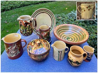 Collection Of Jaspe Pottery