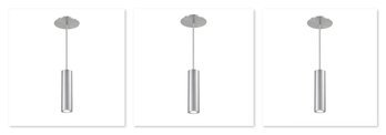 Three WAC Lighting Caliber 10' Pendant Lights In Brushed Aluminum - Retail For $239 Each