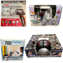 Power Steamer, Rock Tumbler, Power Scrubber, And Turbo Cleaner Appliances