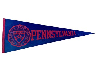 Vintage Pennsylvania University Pennant