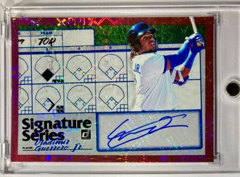 Vlad Guerrero Jr. 2019 Donruss Signature Series Pink Firework Rookie Auto