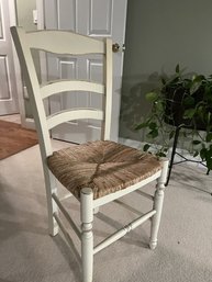 Rush Seat Off-White Desk Occasional Chair