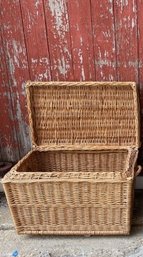 Large Wicker Storage Chest