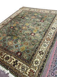 Vintage Oriental Area Rug  Carpet, Measures  99' X 123' (2)