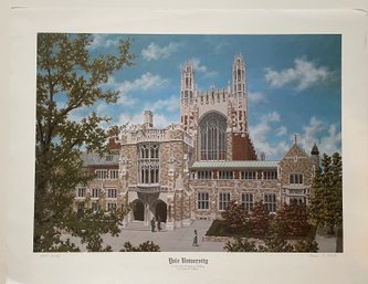 Yale University Print Pencil Signed By Thomas Colletta - Artist Proof