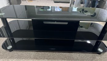 Black Glass Entertainment Console