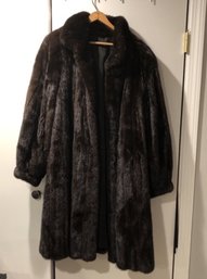 Vintage  3/4-length Mink Coat, Size L