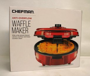 New In Box Chefman Anti-overflow Waffle Maker