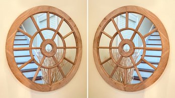 A Pair Of Incredible Wood Decorative Mirrors
