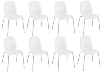 A Set Of 8 Modern Acrylic Side Chairs