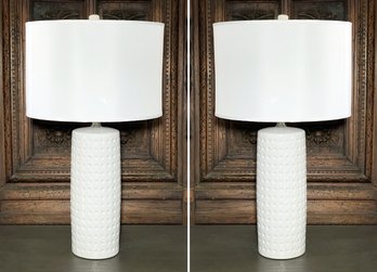 A Pair Of Modern Ceramic Lamps