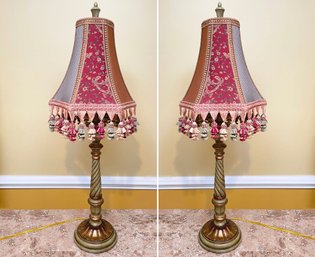 A Pair Of Decorative Accent Lamps