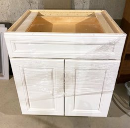 A Paneled Wood Base Cabinet Unit