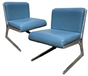 A Pair Of Vintage Chairs From The Air France Concord Lounge