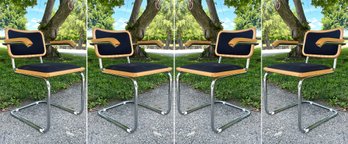 A Set Of 4 Vintage Arm Chairs By Marcel Breuer