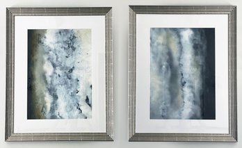 A Pair Of Abstract Prints - Beautifully Framed By J. Pocker