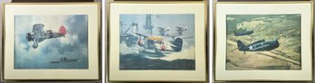 A Series Of Naval Wings Lithographs By R.G. Smith - COA On Reverse