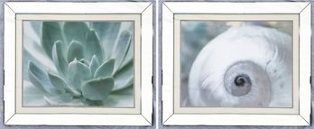 A Pair Of Large Mirror Framed Photographic Prints