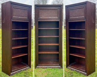 A Set Of 3 Vintage Italian Export Plantation Style Bookcases By Bloomingdales