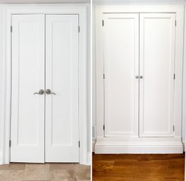 Two Pair Solid Wood Closet Doors