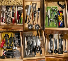 A Large Assortment Of Kitchen Utensils