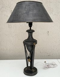 A Fine Art Metal Neoclassical Lamp