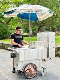 A Genuine Stainless Steel Hot Dog Vendor Cart By Admar Of NYC!
