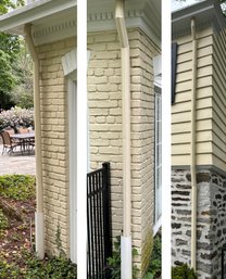 Copper Downspouts And Some Gutters - Full House