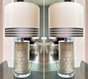 A Pair Of Modern Eldridge Lamps By Jayson Home ($500 Each Retail)