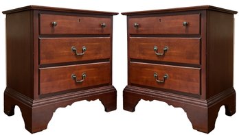 A Pair Of Classic Mahogany Dressers By Kincaid Furniture