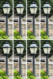 A Set Of 8 Outdoor Lamp Posts, Approx 5' Height