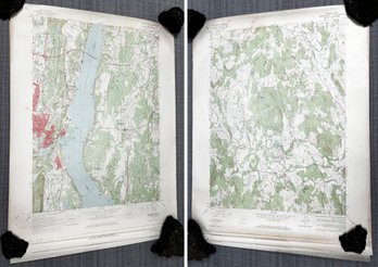 A Series Of Vintage US Department Of The Interior Geological Survey Maps Of The Hudson Valley - Millbrook, Etc