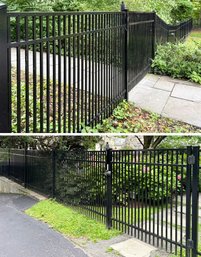 A Large Run Of Aluminum Fencing  - Over 300 Feet Including Gates