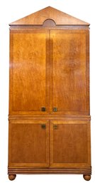 A Vintage Biedermeier Style Wardrobe Or Storage Cabinet By Hickory White Furniture