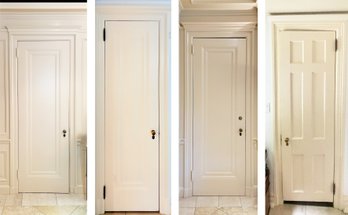 Four Antique Paneled Wood Doors, C. 1930's - First Floor