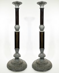 A Pair Of 1920's Art Deco Torchiere Bases - Imagine The Things You Could Do With These!