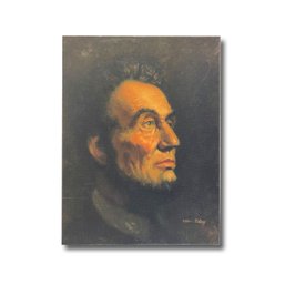 24x18 Lincoln Print On Canvas
