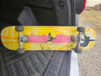 #90: Vintage Andy MacDonald (Andy Mac) 31' Wooden Skateboard.