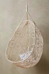 Anthropologie Knotted Melati Hanging Chair (New In Box)