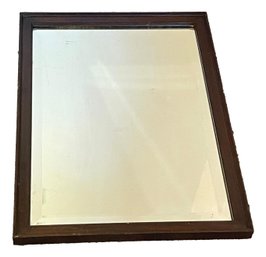 Antique Mirror In Wood Frame