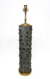 Tall Antique Wallpaper Roller Lamp