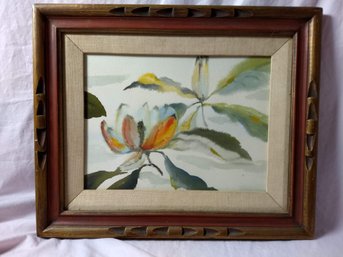 Lovely Tropical Flower Watercolor, Unsigned