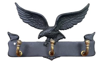 A Vintage Cast Iron Federal Eagle Hook Unit