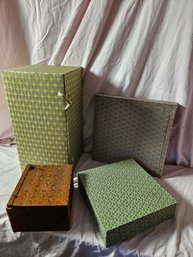 Nicely Lined Cloth Covered Boxes