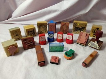 Assortment Of Miscellaneous Rubber Stamps