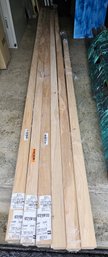 6 Hickory Hand Rails - 4 - 12 Feet 4 Inches Long 1 - 11 Feet 9 1/4 Inches Long 1 - 7 Foot 5 Inches Long