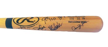 1996 World Series Champion NY Yankees Signed Autographed  Rawlings Big Stick Baseball Bat