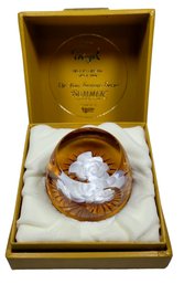 Vintage Ebeling Reuss France Bayel Crystal Limited Edition Four Season Series Summer Paperweight With Case