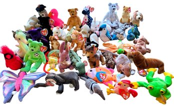 Lot Of 40 Vintage TY Beanie Babies With Original Tags