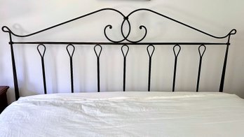 Wrought Iron King Size Bed Frame Only No Mattress Or Box Spring  6'9' W X 7' Length